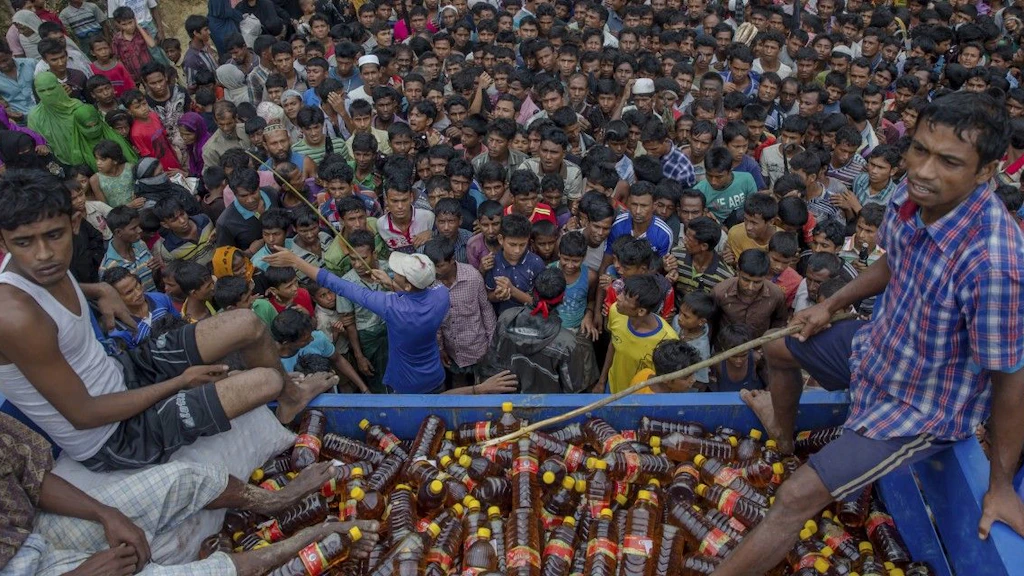 Das grösste, dicht besiedelte Flüchtlingslager der Welt, Kutupalong Balukali in Bangladesch, belastet die Umwelt.