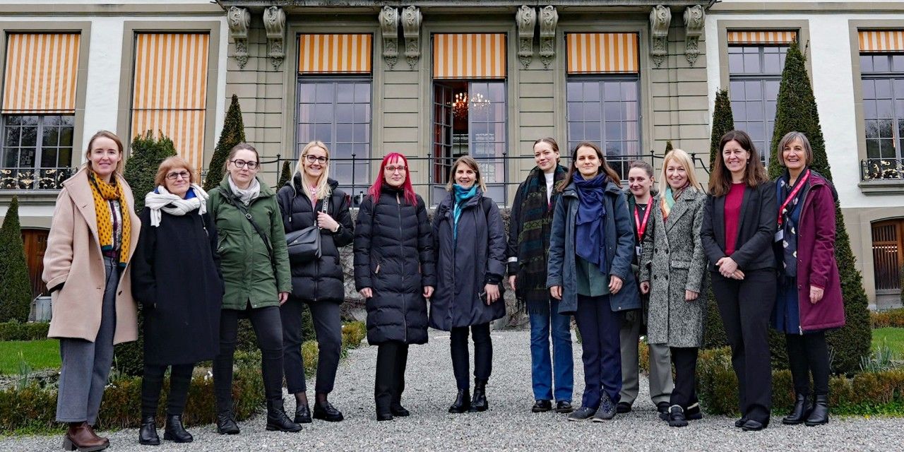 Gruppenbild mit der litauischen Delegation und den Organisatoren des Austauschs.