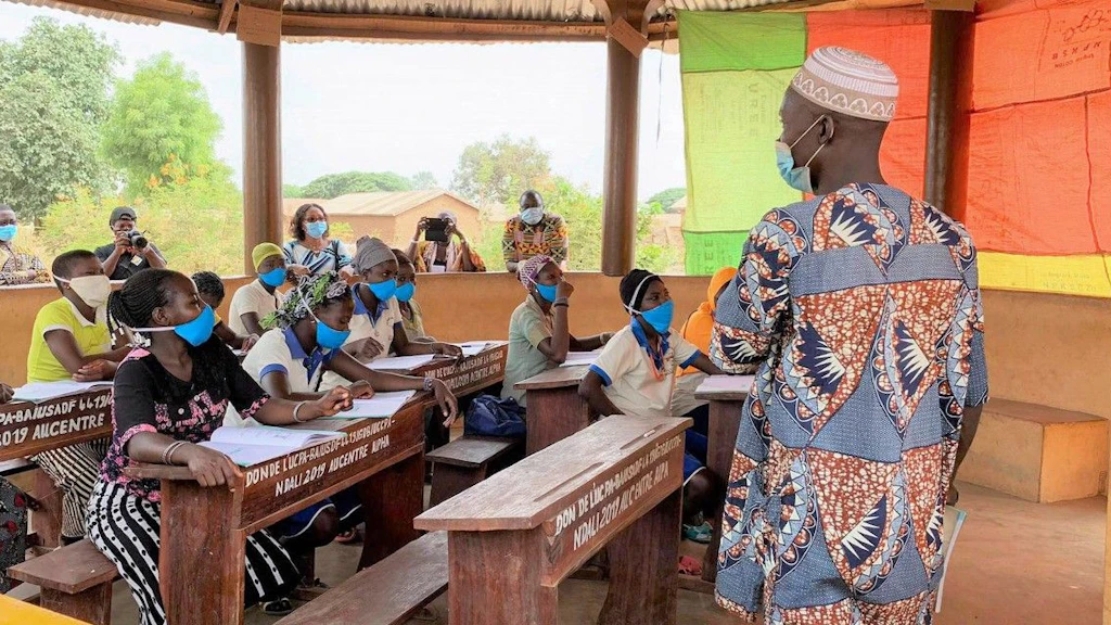 The construction and equipment of school infrastructures and the distribution of school kits are among the actions supported by the GPE in Benin.