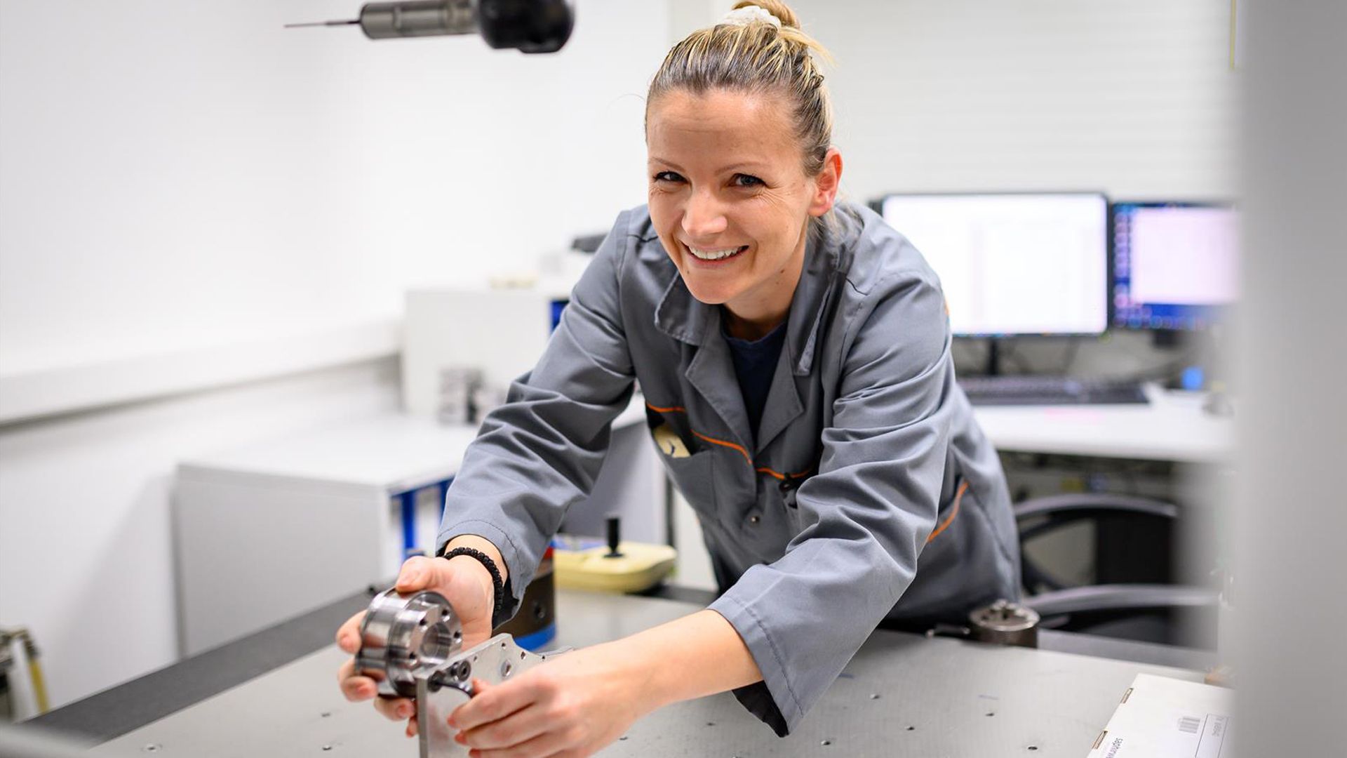A participant in a technical vocational education and training project in Bosnia and Herzegovina at work.