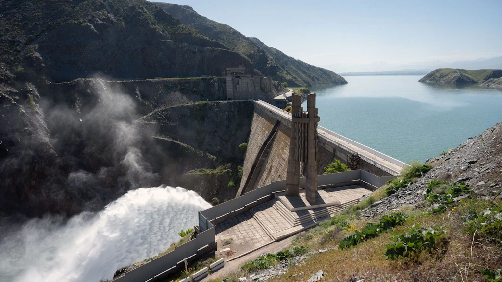 Les bassins des rivières Tchou et Talas au Kirghizistan.