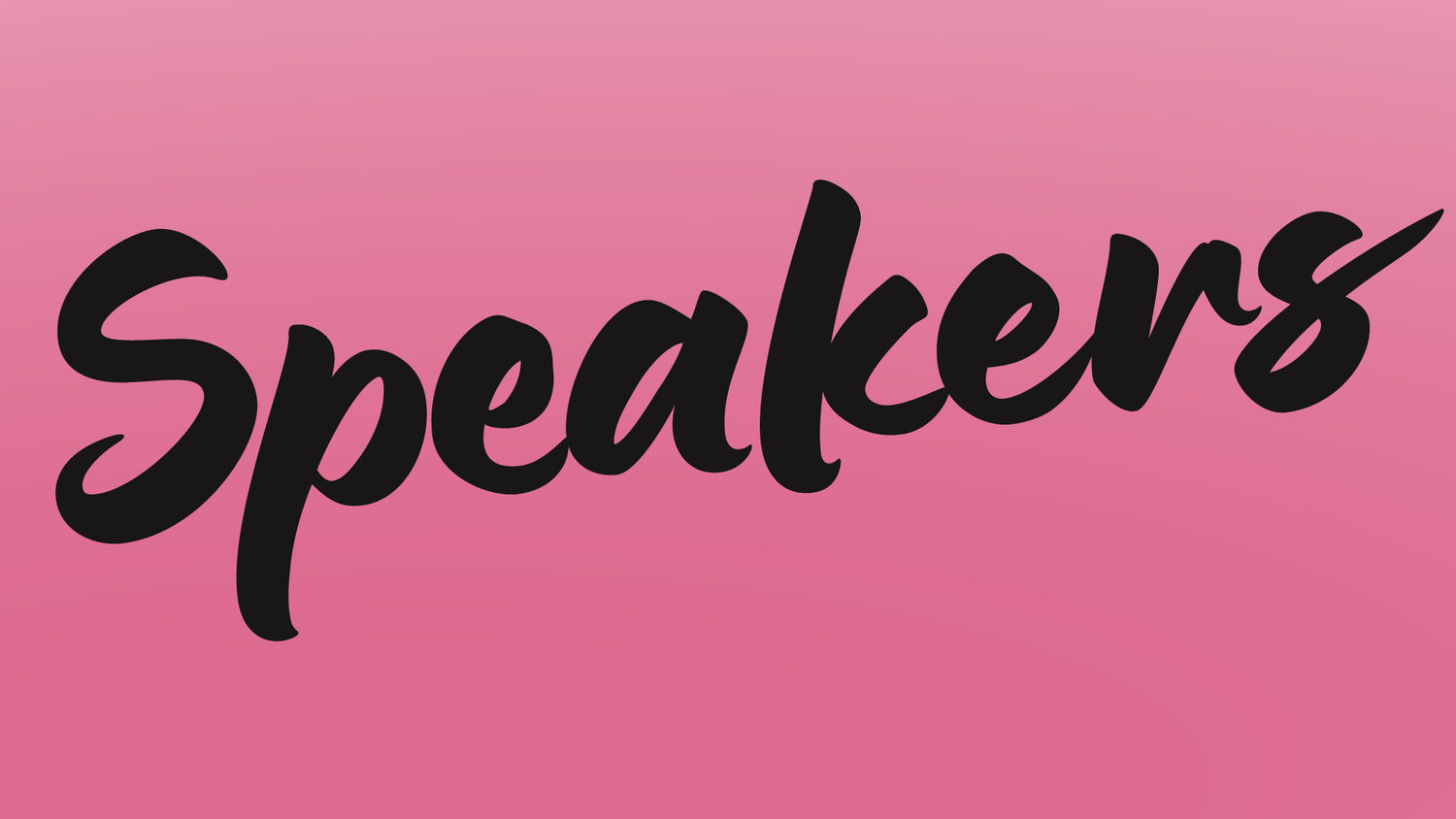 Logo “Speakers”.