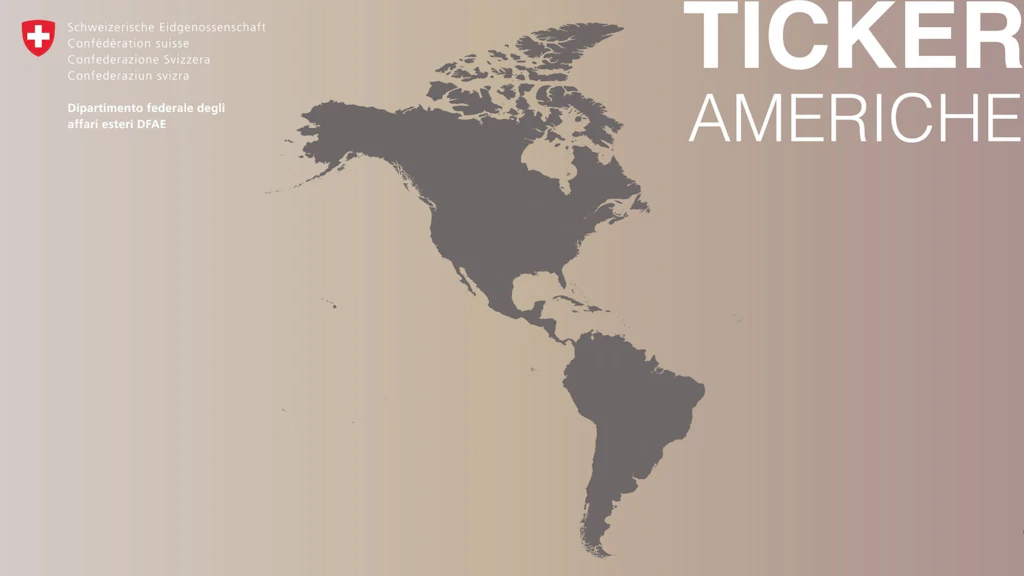 Mappa del doppio continente americano.